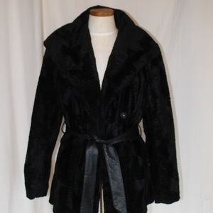 Thick black over coat
